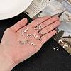 Tarnish Resistant 304 Stainless Steel Letter Charms STAS-O072-J-4