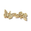 Brass Cubic Zirconia Pendants KK-G453-24G-3