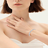 1Pc Zinc Alloy Rhinestone Hinged Bangles for Women BJEW-LP0010-64P-1