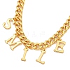 Brass Charm Bracelets for Women BJEW-U008-19G-03-2