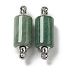 Natural Mixed Stone Connector Charms G-Z039-01P-2