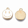 Alloy Enamel Charms X-ENAM-S121-165G-RS-3