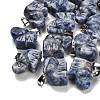 Natural Blue Spot Jasper Pendants G-B127-05P-11-1