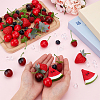 62Pcs 7 Styles Plastic Imitation Fruit DJEW-PH0001-63-3