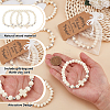 24Pcs Wood Round Beaded Stretch Bracelets BJEW-GO0001-41-3