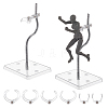 Adjustable Plastic Stand Base Action Figure Display Holder ODIS-WH0030-316A-1