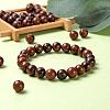 100Pcs 8mm Natural Mahogany Obsidian Round Beads DIY-LS0002-03-6