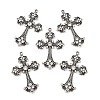 Alloy Rhinestone Cross Big Gothic Pendants ALRI-1475-NR-2
