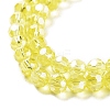 Electroplate Transparent Glass Beads Strands EGLA-A035-T6mm-A03-3