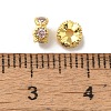 Brass Micro Pave Cubic Zirconia Beads KK-C072-22G-03-2