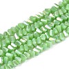 Electroplate Opaque Glass Beads Strands GLAA-N022-4mm-16-1