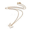 Brass Butterfly Pendant Necklaces NJEW-JN02677-1