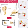 20Pcs Brass Stud Earring Findings KK-BBC0022-27-2