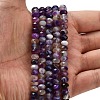 Natural Banded Agate Beads Strands G-Z111-A01-04-2