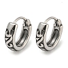 316 Surgical Stainless Steel Hoop Earrings EJEW-D096-23C-AS-1