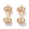 Brass Micro Pave Clear Cubic Zirconia Pendants KK-M102-46G-1