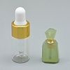 Faceted Natural Jade Openable Perfume Bottle Pendants G-E556-04A-1