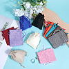 Beebeecraft 24Pcs 12 Colors Burlap Packing Pouches Drawstring Bags ABAG-BBC0001-09-4