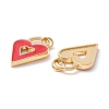 Rack Plating Brass Enamel Pendants KK-D073-26G-01-2