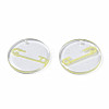 Transparent Resin Pendants RESI-N030-005C-3