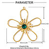 304 Stainless Steel Big Pendants STAS-OY002-83G-2