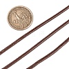 3mm Saddle Brown Color Cowhide Leather Beading Cords X-WL-A002-12-5