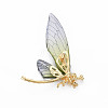 Bling Dragonfly Resin Brooch JEWB-N007-021-FF-3