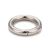 Non-Tarnish 304 Stainless Steel Spring Gate Rings STAS-M296-01P-D-2