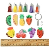 DIY Fruit Acrylic Keychain Making Kits DIY-FS0006-80-5