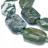 Natural Moss Agate Beads Strands G-O179-F17-3