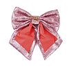 Christmas Plastic Sequin Big Bowknot Pendant Decorations AJEW-S088-04C-2