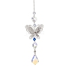 Glass Teardrop Hanging Suncatchers HJEW-JM04755-01-2