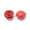 Flower Cinnabar Beads X-CARL-Q003-07-2