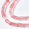 Cherry Quartz Glass Beads Strands G-S366-084-3