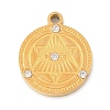 304 Stainless Steel Rhinestone Pendants RB-CBAB4B7-01J-G-1