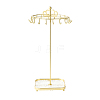 Rotatable Crown Iron Necklace Display Stands with Trays PW-WG5F7B2-01-1