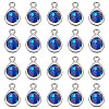 20Pcs Faceted Glass Charms RGLA-TADJ0001-01I-2
