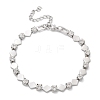 304 Stainless Steel Rhinestone Cup Chain Bracelets for Women BJEW-F488-26G-P-4