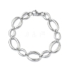 304 Stainless Steel Link Chain Bracelets for Women BJEW-B169-04B-P-4