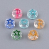 Transparent Clear Acrylic Enamel Beads sgMACR-SZ0001-12-2