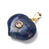Natural Lapis Lazuli Pendants G-B188-02G-06-2