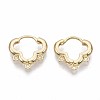 Brass Huggie Hoop Earring Findings X-KK-T051-39G-NF-1