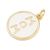 Brass Enamel Pendants KK-L251-02G-C04-2