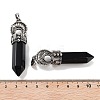 Natural Obsidian Pointed Big Pendants G-Q163-02AS-01-3