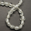 Handmade Silver Foil Glass Beads X-FOIL-R050-12x8mm-17-1