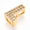 Brass Micro Pave Cubic Zirconia Charms KK-N254-217G-L-2