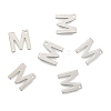 Tarnish Resistant 304 Stainless Steel Letter Charms X-STAS-O072-M-2