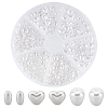 300Pcs 3 Style Resin Beads RESI-CA0001-15-1