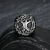 Retro 316 Stainless Steel Tree of Life Finger Rings FIND-PW0020-09G-2