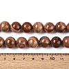 Natural Wood Lace Stone Wooden Jasper Beads Strands G-T143-30A-01-4